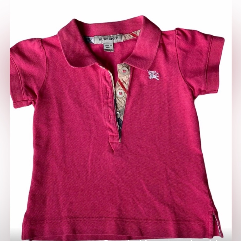 🐣 Burberry Fuchsia Polo for Kids
